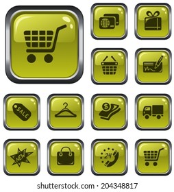 Shopping button set