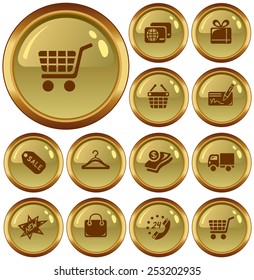 Shopping button set