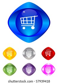 Shopping Cart Logo Icon 4 Color Stock Vector (Royalty Free) 1717082095