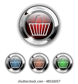 Comprar, comprar icono, botón. Ilustración vectorial realista.