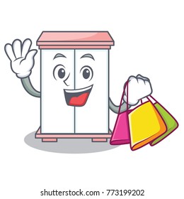 Shopping cabinet character cartoon style