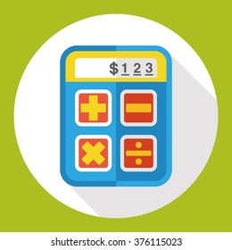 shopping calculator flat icon