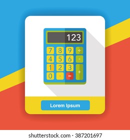 shopping calculator flat icon