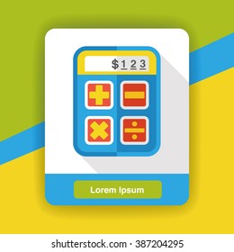 shopping calculator flat icon