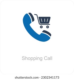 Convocatoria de compra y concepto de icono de llamada