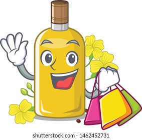 Shopping canola oil in the mascot shape
