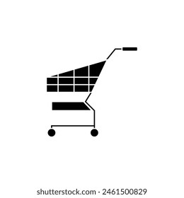 shopping car vector type icon