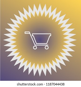 Shopping card vector icon