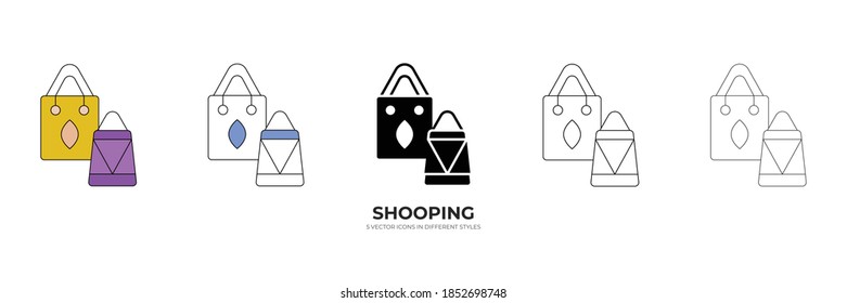 shopping card vector type icon