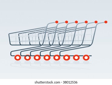 Shopping cart 2 drawing