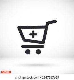 Shopping Cart Add to Cart icon. Vector  Eps 10 