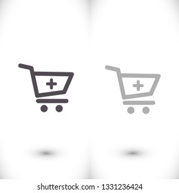 Shopping Cart Add to Cart icon. Vector  Eps 10 