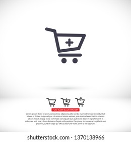 Shopping Cart Add to Cart icon. Vector  Eps 10 