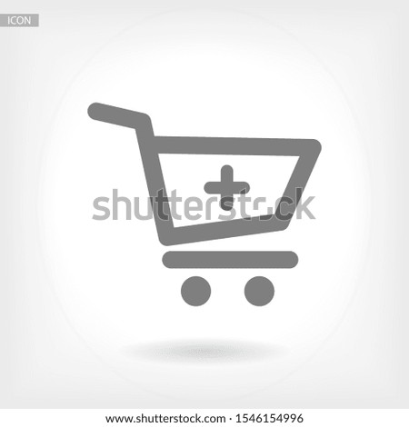 Shopping Cart Add to Cart icon. Vector Eps 10 . Lorem Ipsum Flat Design