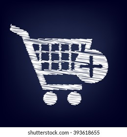 Shopping Cart and add Mark Icon