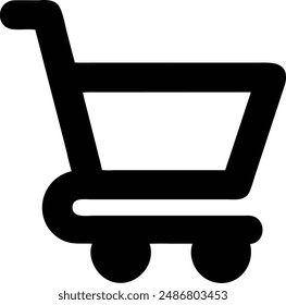 Shopping Cart, art, basket, purchase, buy, shopping, store, retail, ecommerce, checkout icon illustration.