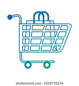 shopping cart with bag