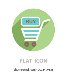 shopping cart (basket) icon. vector illustration