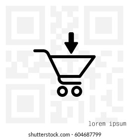 shopping cart (basket) icon. vector illustration