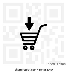 shopping cart (basket) icon. vector illustration