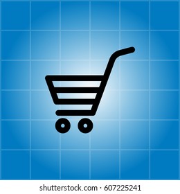 shopping cart (basket) icon. vector illustration