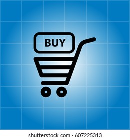 shopping cart (basket) icon. vector illustration