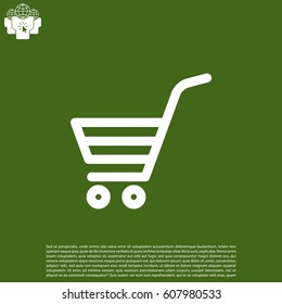 shopping cart (basket) icon. vector illustration