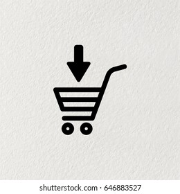 shopping cart (basket) icon. vector illustration