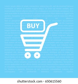 shopping cart (basket) icon. vector illustration