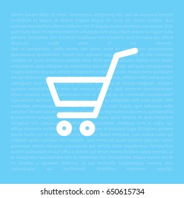 shopping cart (basket) icon. vector illustration