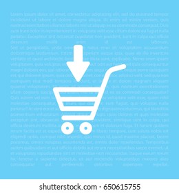 shopping cart (basket) icon. vector illustration