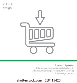 shopping cart (basket) line icon