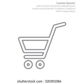 shopping cart (basket) line icon