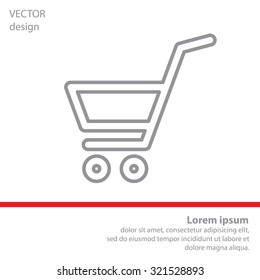 shopping cart (basket) line icon