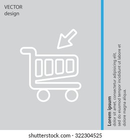 shopping cart (basket) line icon