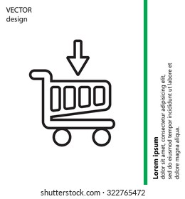 shopping cart (basket) line icon