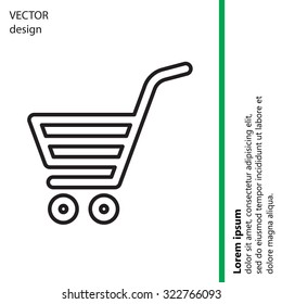 shopping cart (basket) line icon