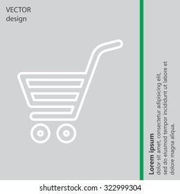 shopping cart (basket) line icon