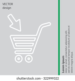 shopping cart (basket) line icon