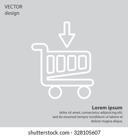 shopping cart (basket) line icon