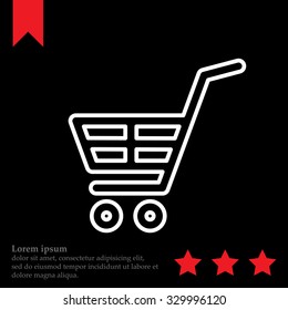 shopping cart (basket) line icon