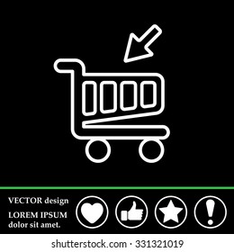 shopping cart (basket) line icon