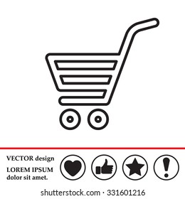 shopping cart (basket) line icon