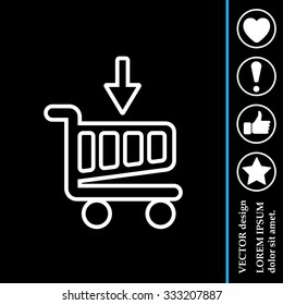 shopping cart (basket) line icon