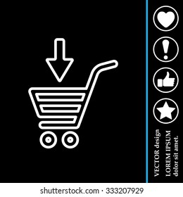 shopping cart (basket) line icon