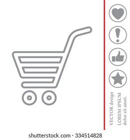 shopping cart (basket) line icon