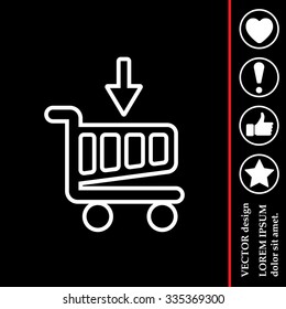 shopping cart (basket) line icon
