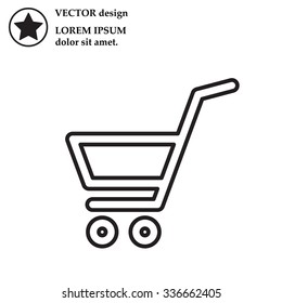 shopping cart (basket) line icon