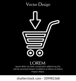 shopping cart (basket) line icon