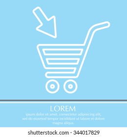 shopping cart (basket) line icon